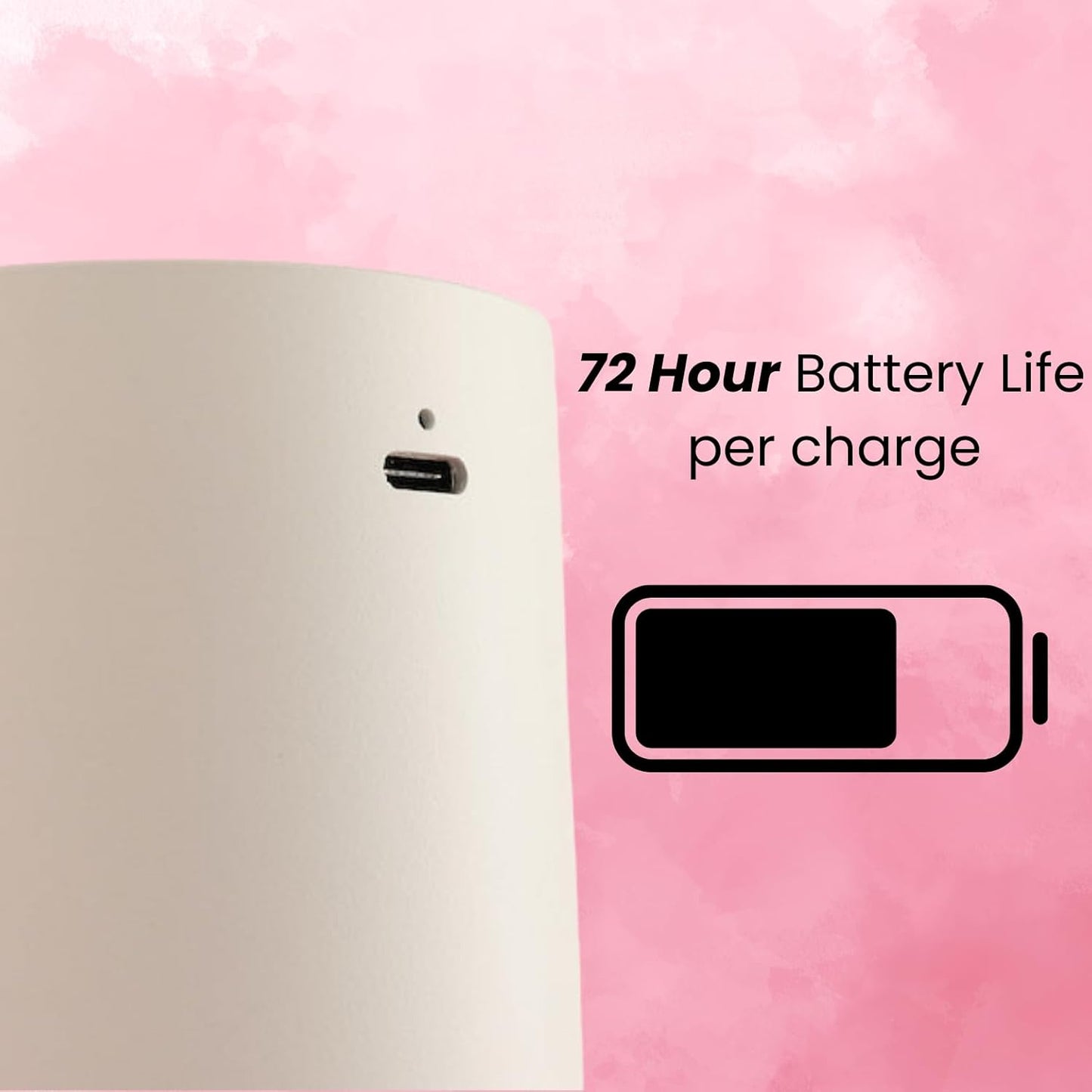 Elevate Your Space with the Waterless Halo Home Diffuser – Pure Essential Oil Aromatherapy, USB Rechargeable & Portable in Elegant White